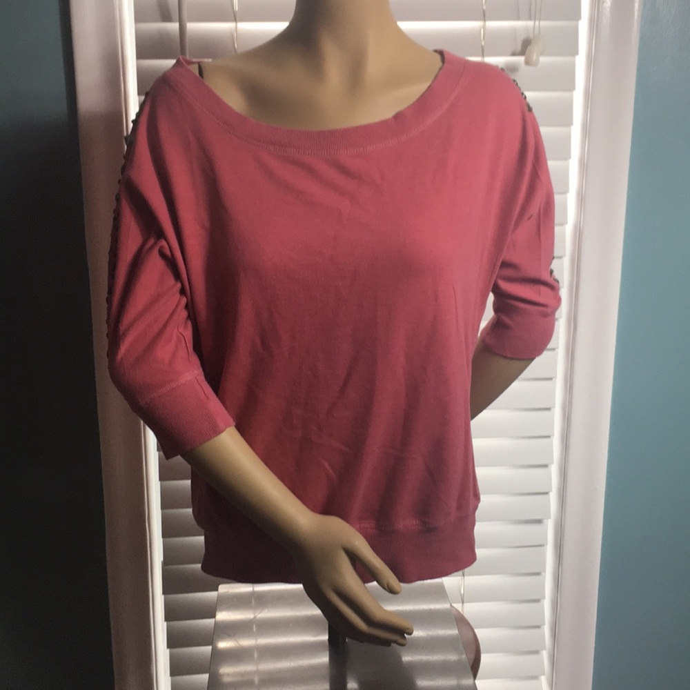 WetSeal Pink studded shirt.